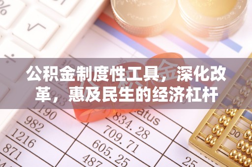 金华公积金制度性工具，深化改革，惠及民生的经济杠杆