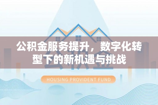 金华公积金服务提升，数字化转型下的新机遇与挑战