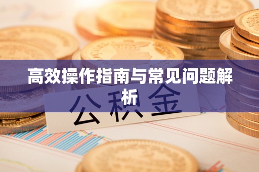 金华高效操作指南与常见问题解析