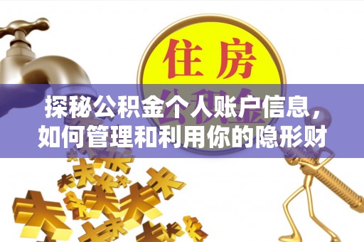 金华探秘公积金个人账户信息，如何管理和利用你的隐形财富