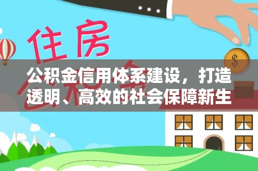 金华公积金信用体系建设，打造透明、高效的社会保障新生态