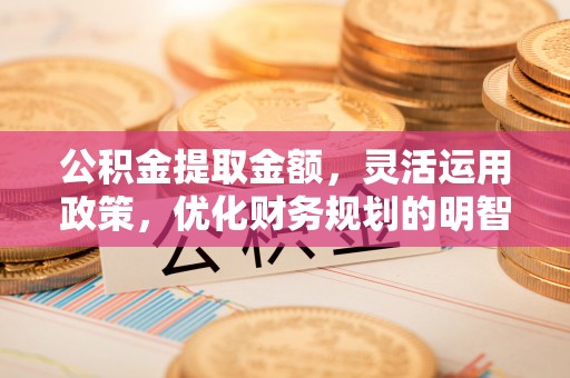 金华公积金提取金额，灵活运用政策，优化财务规划的明智选择