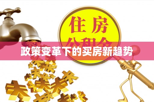 金华政策变革下的买房新趋势