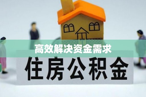金华高效解决资金需求
