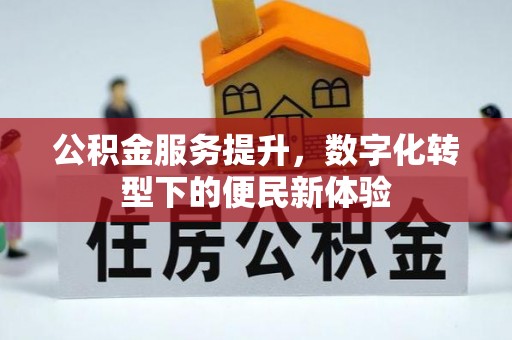 金华公积金服务提升，数字化转型下的便民新体验