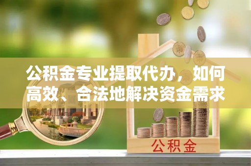 金华公积金专业提取代办，如何高效、合法地解决资金需求？