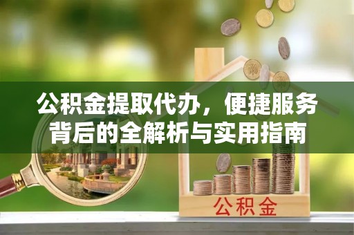 金华公积金提取代办，便捷服务背后的全解析与实用指南