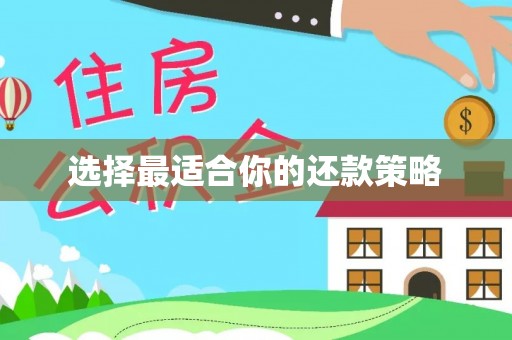 金华选择最适合你的还款策略