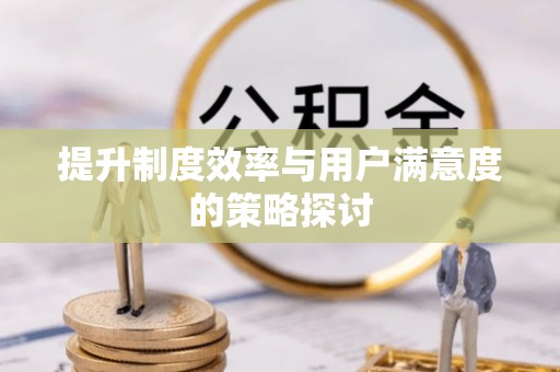 金华提升制度效率与用户满意度的策略探讨